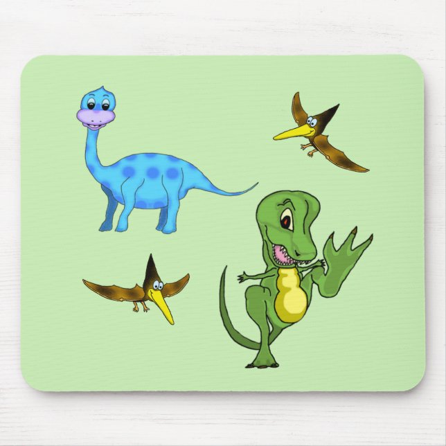 Tapis De Souris Dinosaures Standard Mousepad (Devant)