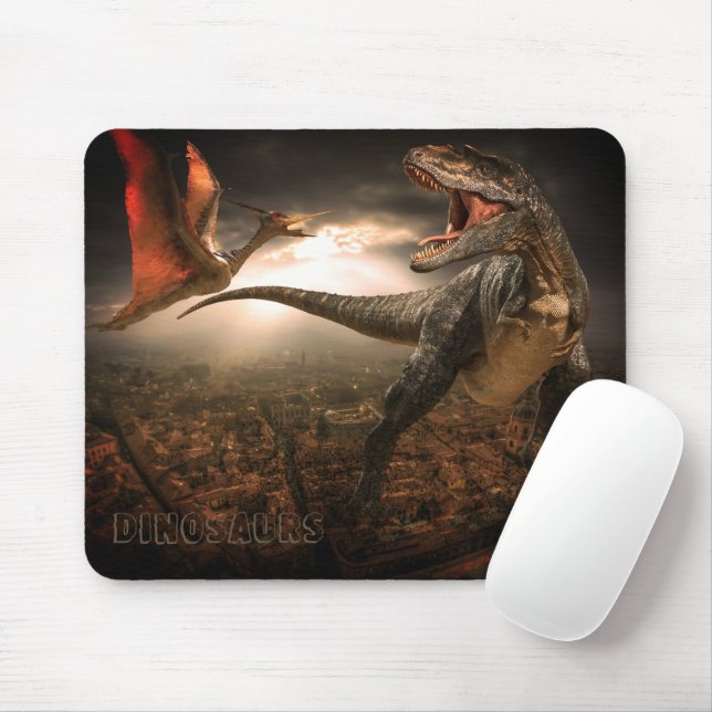 Tapis De Souris Dinosaures Survie Mousepad (Avec souris)