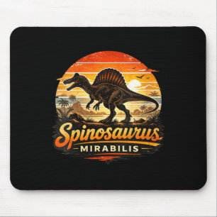 Tapis De Souris Dinosaurus spinosaurus rétro drôle pour femmes