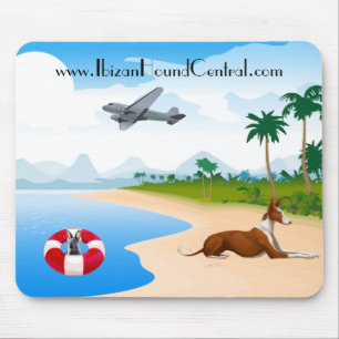 Tapis de souris d'insulaire de chien d'Ibizan