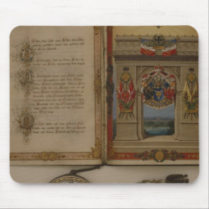 Tapis De Souris Diploma de prince investissant Otto von Bismarck