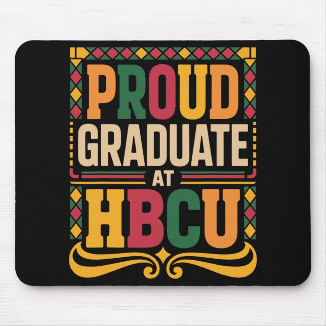Tapis De Souris Diplômé À Hbcu Juneteenth École Historique Hbcu (Devant)