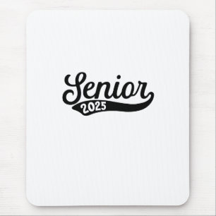 Tapis De Souris Diplômé senior 2025 Dernier jour d'école 