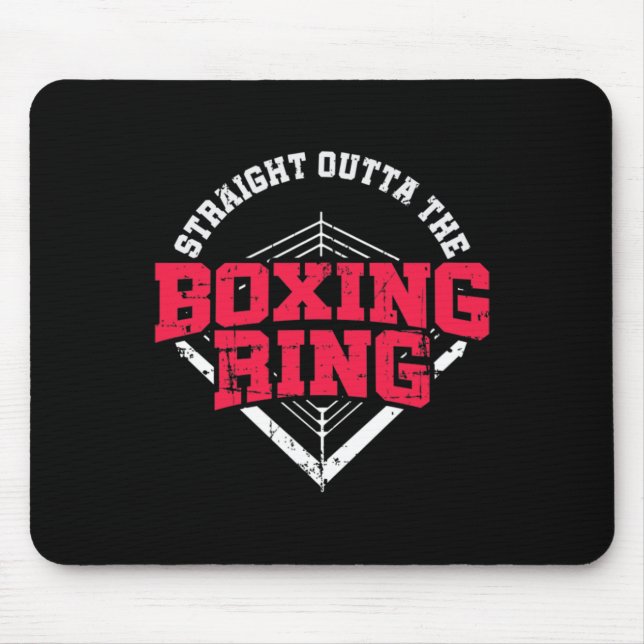 Tapis De Souris Directement du ring de boxe Mma Kickboxing Boxi (Devant)