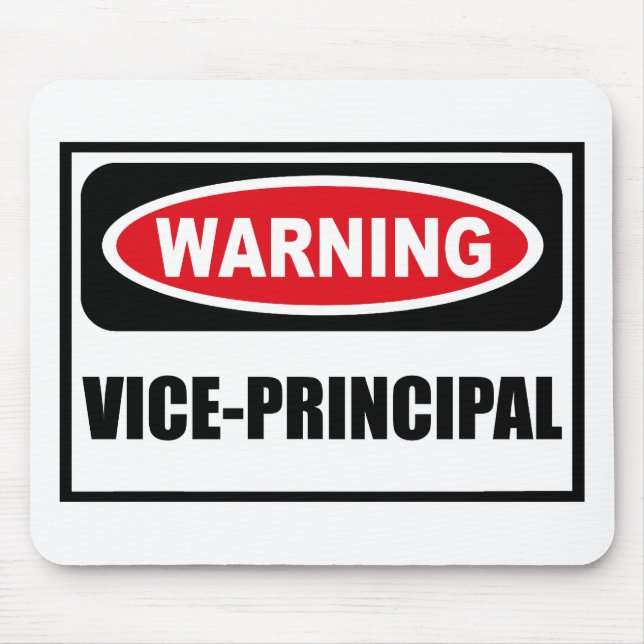 Tapis De Souris DIRECTEUR ADJOINT d'avertissement Mousepad (Devant)