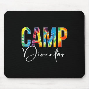 Tapis De Souris Directeur du camp Jour d'appréciation Tie Dye Bonj