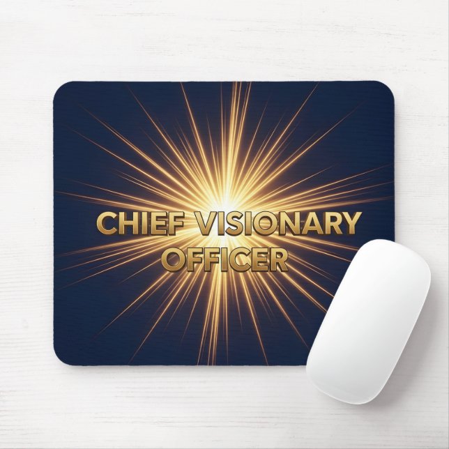 Tapis De Souris Directeur général de la vision Gold Burst Executiv (Avec souris)