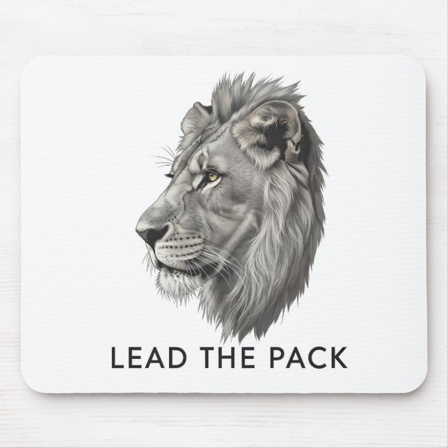 Tapis De Souris Dirigez la Meute Lion Professionnel de Motivation (Devant)
