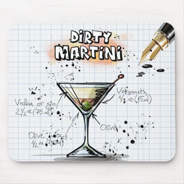 Tapis De Souris Dirty Martini (Devant)