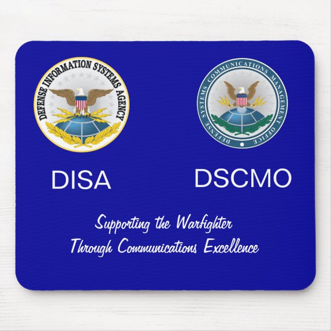 Tapis De Souris DISA_DSCMO Mousepad commun sur le bleu (Devant)