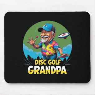 Tapis De Souris Disc Golf Grand-père – Lancer de casquette de bord