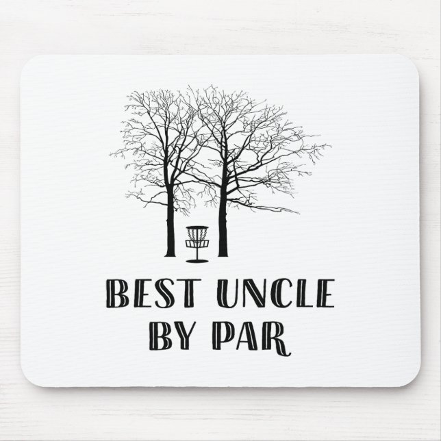 Tapis De Souris Disc Golf Uncle - Meilleur Oncle à Par  (Devant)
