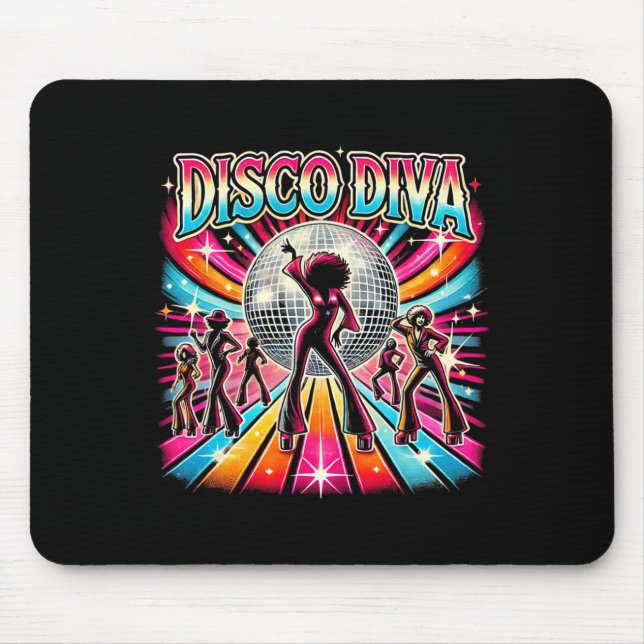 Tapis De Souris Disco Ball Disco Diva Queen (Devant)
