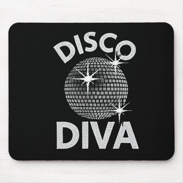 Tapis De Souris Disco Ball Disco Diva Queen1 (Devant)