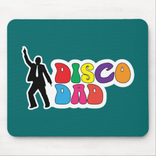 Tapis De Souris Disco Dad Mousepad - Un cadeau amusant pour la Fê