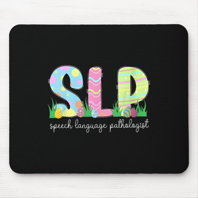 Tapis De Souris Discours du printemps Pathologiste Easter Bunny Sl (Devant)