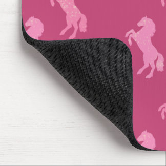 Tapis De Souris Dismal Pink Art School Horses Cowgirl Confetti