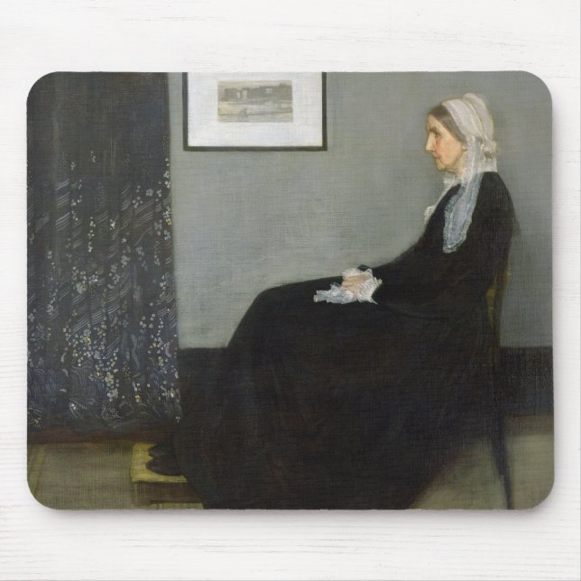 Tapis De Souris Disposition dans No.1 gris et noir (Devant)