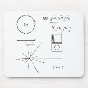 Tapis De Souris Disque d'or de la NASA Voyager
