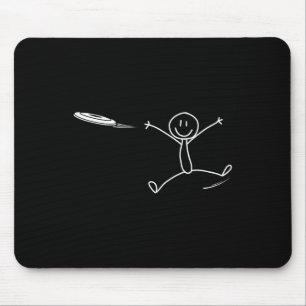 Tapis De Souris Disque Frisbee Stickman Disc Golf Drôle de Frisbee