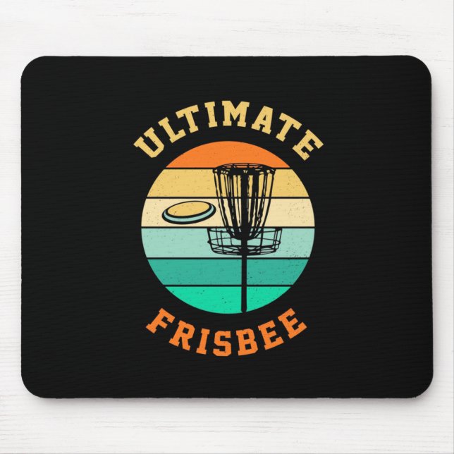 Tapis De Souris Disque Golf Ultimate Frisbee (Devant)