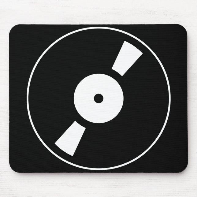 Tapis De Souris disque vinyle rétro (Devant)