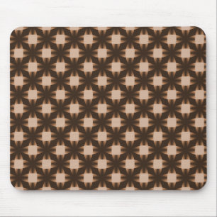 Tapis De Souris Disques audacieux brun chocolat Mousepad