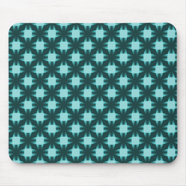 Tapis De Souris Disques Turquoises foncés Mousepad (Devant)