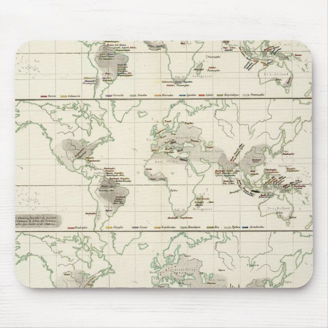 Tapis De Souris Distributions de serpents (Devant)