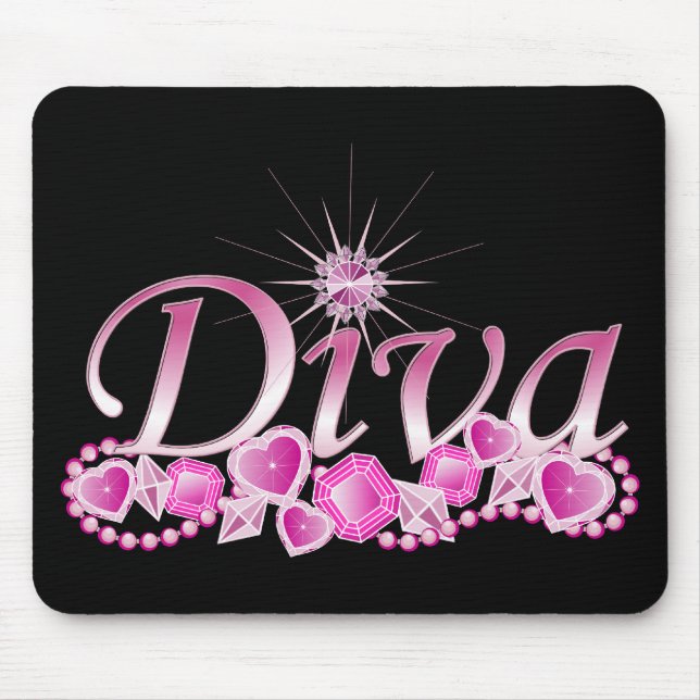 Tapis De Souris Diva Bling (Devant)