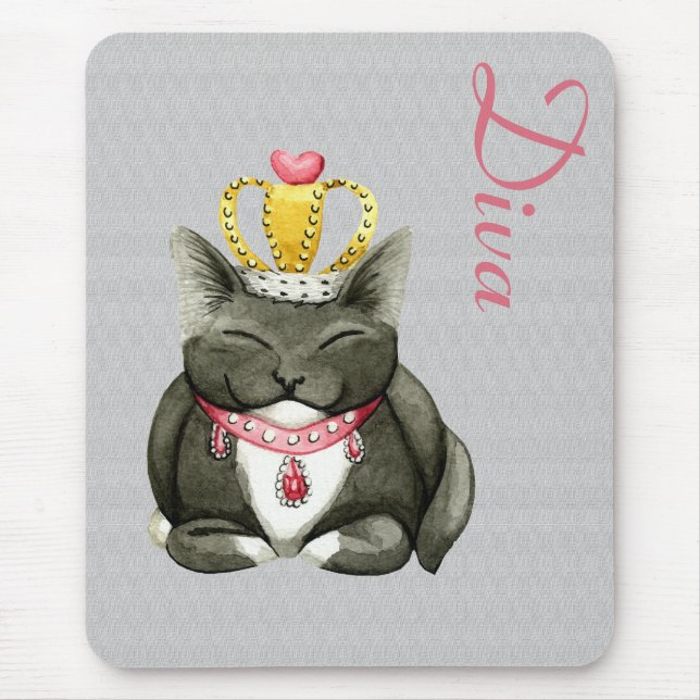 Tapis De Souris Diva Princesse Kitty Mousepad (Devant)