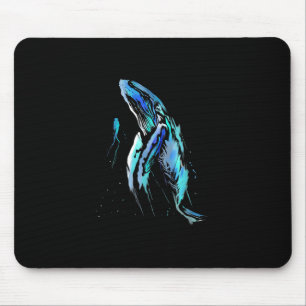 Tapis De Souris Diver De Plongée De Plongée Baleine À Baleine Baig