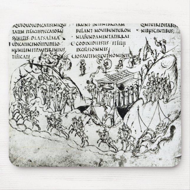 Tapis De Souris Diverses scènes illustrant un psaume 2 (Devant)