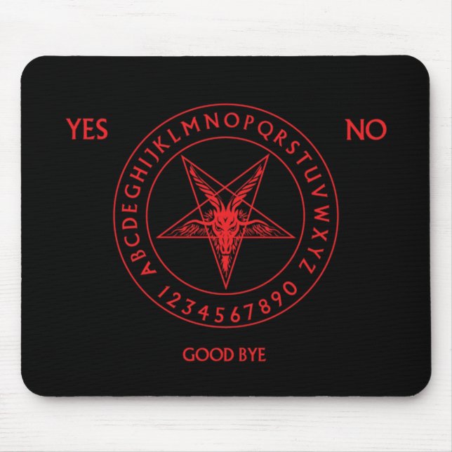Tapis De Souris Divination satanique Mousepad (Devant)