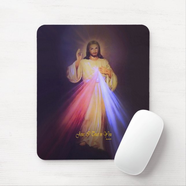 Tapis De Souris Divine Mercy Gold (Avec souris)