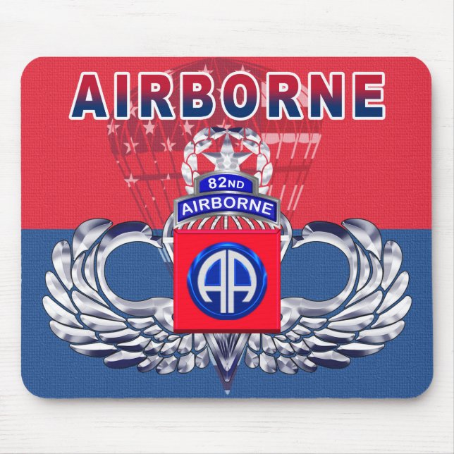 Tapis De Souris Division aéroportée 82 « Doit avoir » (Devant)