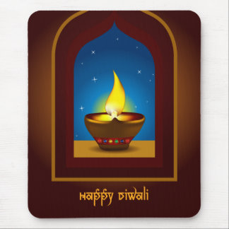Tapis De Souris Diwali heureux