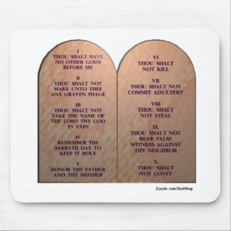 Tapis De Souris Dix commandements