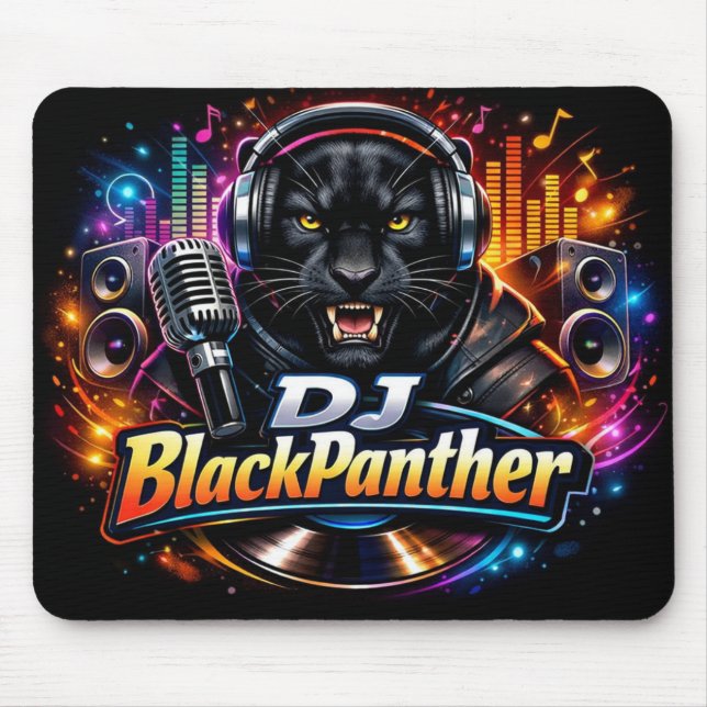 TAPIS DE SOURIS DJ BLACKPANTHER 2 (Devant)
