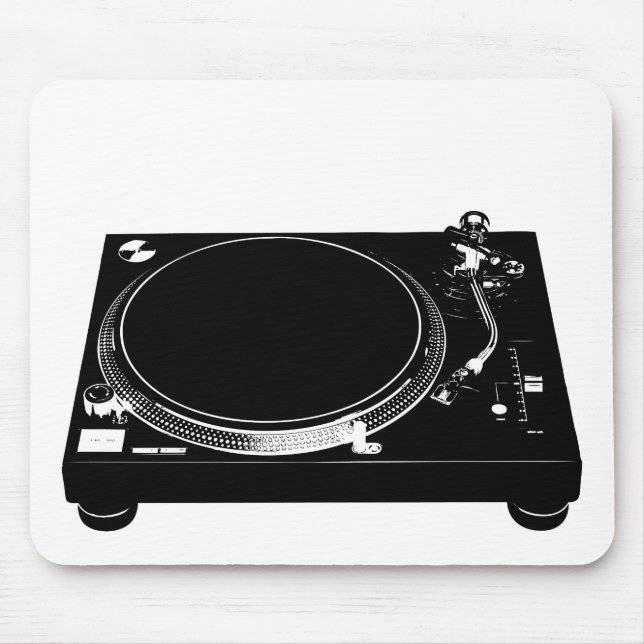 Tapis De Souris DJ Music Producteur Tourne-disque Deck Mouse Pad (Devant)