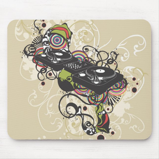 Tapis De Souris DJ platintable Mousepad (Devant)