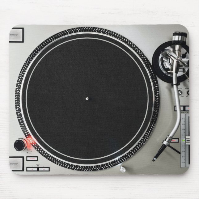 Tapis De Souris DJ Tourne-disque Mousepad (Devant)