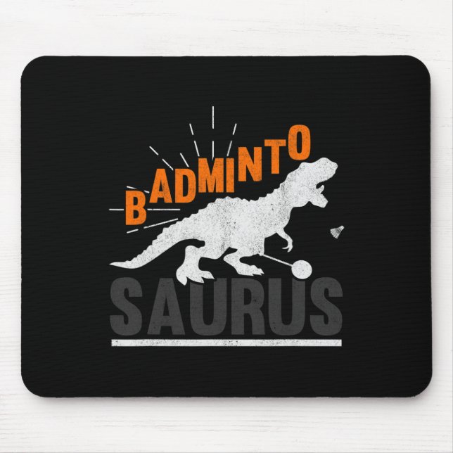 Tapis De Souris Dminto Saurus Rex Birdie Shuttle Dinosaure Dminton (Devant)