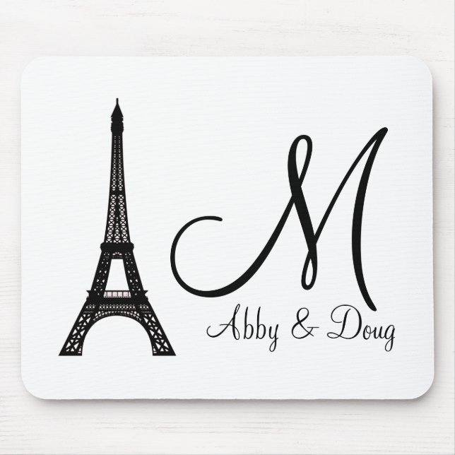 Tapis De Souris do-it-yourself Monogram Eiffel (Devant)