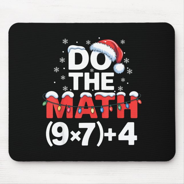 Tapis De Souris Do The Math Meme 6 7 Funny Christmas Holiday Humor (Devant)