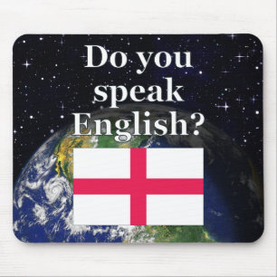 Tapis De Souris Do you speak English ? Flag & Earth