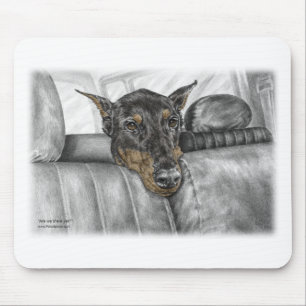 Tapis De Souris Doberman en voiture