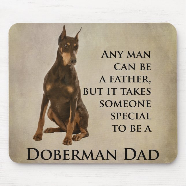 Tapis De Souris Doberman Papa Mousepad (Devant)