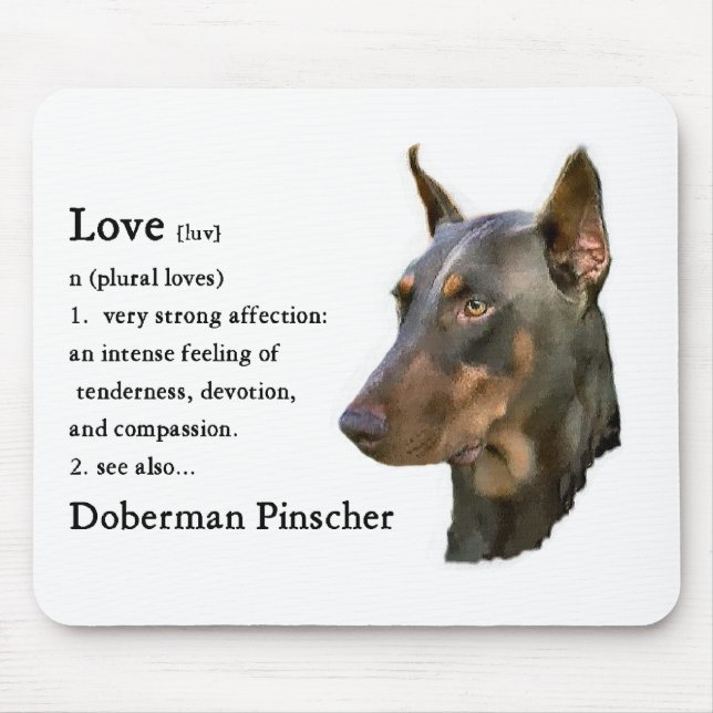Tapis De Souris Doberman Pinscher Cadeaux (Devant)
