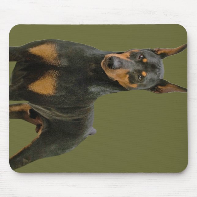 Tapis De Souris Doberman Pinscher debout (Devant)